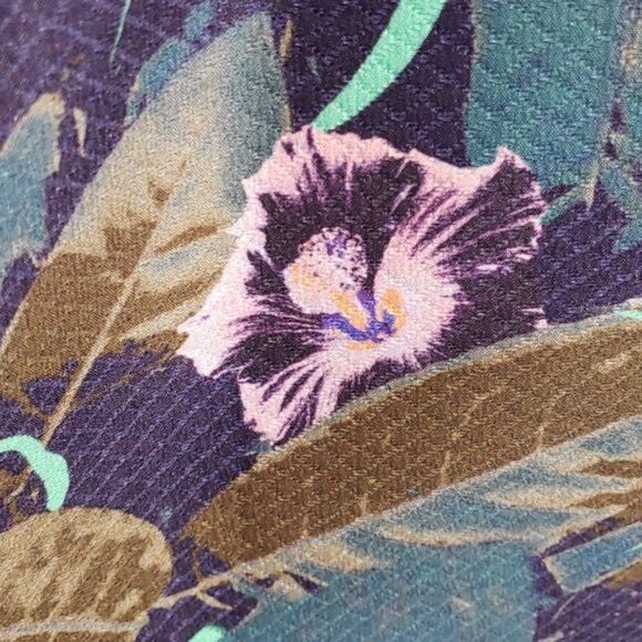 Closet London 50's silhouette sleeveless tropical print midi dress size 10 - Picture 5 of 11